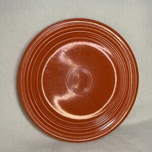 Vintage Fiestaware Orange Plate Fiesta 9.25” Glaze Flaw. See Description